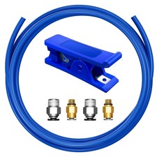 1.75mm PTFE Bowden Tube Kit 1 Meter PC4-M10 & PC4-M6 Tubing Connector for 3D picture