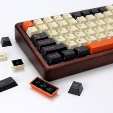 Carbon PBT Double Shot Orange Keycap Set174 Keys Retro Custom Key Cap Keycaps... picture