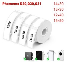 3 Rolls/Box Self-Adhesive Thermal Paper Sticker for Pocket Printer D30 Q30 P15 picture
