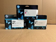 3 OEM HP 727 DJ T920,T1500 Inks Mag & Photo Black  B3P20A, B3P23A  Exp: 2025-26 picture