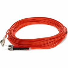 AddOn 25m ST to LC Orange OM1 Duplex OFNR (Riser-Rated) MMF (Multi Mode) Fiber picture