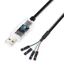DTECH USB to TTL Serial Adapter Cable 3.3V 4 Pin LED Indicators Prolific Chip... picture