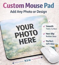 Personalized Mouse Pad Custom Photo Desk Mat | 9.5x7.9 Inches picture