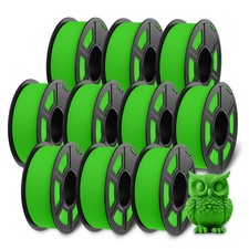 JAYO 10*1.1KG Matte PETG Green High Speed 1.75mm 3D Filament High Flow Speedy picture