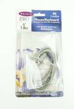 Belkin Pro 6 Ft Mouse Keyboard Extension for PS/2 F2N035-06 6-Pin MiniDIN picture