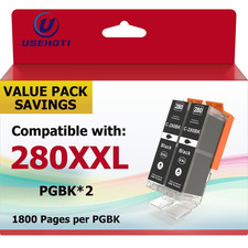 USEHOTI PGI-280XXL Black Ink Cartridges, Compatible 6 Pack, 280 281 XXL picture