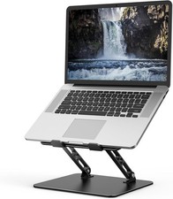 NEW Adjustable Metal Laptop Stand Foldable Portable Notebook Riser & Desk Holder picture