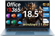 2026 SGIN 18.5 Inch Win11 Pro Laptop 16GB 1TB SSD FHD IPS WiFi 6 8000mAh Battery picture