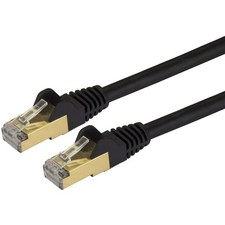 Startech C6ASPAT14BK 14ft Cat6a Patch Cable Shielded Black picture