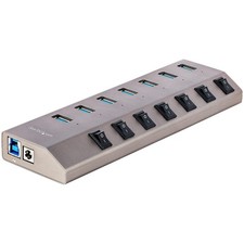 StarTech 7-Port Self-Powered USB-C Hub with Individual On/Off Switch picture
