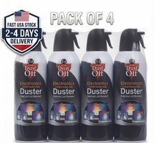 Dust-Off Compressed Air Duster 10 oz 4 Pack, Electronics Keyboard PC Cleaner picture