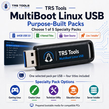 64GB Bootable Linux USB – Select One Specialty Pack – Physical Media picture