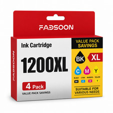 PGI-1200XL 4PK BK/C/M/Y High Yield Ink Cartridge for MAXIFY MB2120 MB2720 MB2320 picture