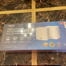 ASUS ZenWiFi BD5 WiFi 7 BE5000 Dual-Band - 2-Pack - White, New/Sealed. picture