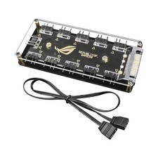 Connector 1 To 10 Port Splitter Hub 5V 3Pin ARGB Case Fan Hub with Adhesive SATA picture