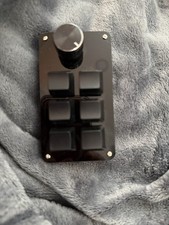Programmable 6-Key Macro Keypad with Rotary Knob, USB-C, Black picture