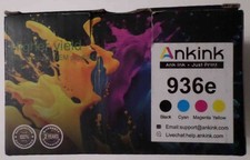 AnkInk Compatible HP 936e 4 Pack Ink Cartridges-Cyan, Magenta, Yellow & Black picture