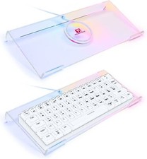 SELORSS Acrylic Computer Keyboard Holder,366 Kinds RGB Compact Keyboard Tray,... picture