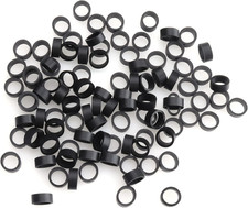 200 Pcs Silicone Cable Ties 12 MM OD Reusable Rubber Bands for Wire Cord Cable M picture