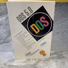 Microsoft MS DOS 5.0 IBM 3.5 inch Diskettes IBM and Compatibles picture