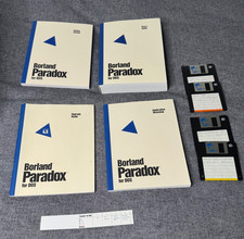 Borland Paradox for DOS v4.5 Complete Manuals + Tested 3.5” Disks IBM PC picture