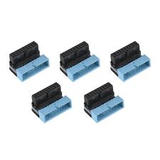 5PCS 90 Degree Motherboard USB 3.0 19-Pin Motherboard Header Adapter Multi-l BEA picture