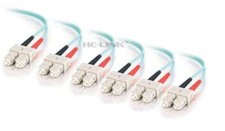50M SC-SC Outdoor Armored 10G OM3 MM 12 Strands Fiber Patch Cord Cable picture
