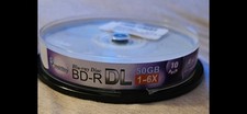 10 Pack Smartbuy Blu-ray BD-R BDR DL Dual Layer 6X 50GB Logo Top Recordable Disc picture