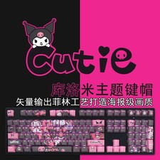 Cute Kuromi Transparent PBT OEM Keycaps Full Set For Mechanical Keyboard 108Keys picture
