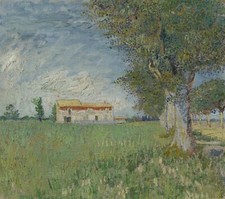 Landscape vincent van gogh oil Custom Gaming Mat Desk picture