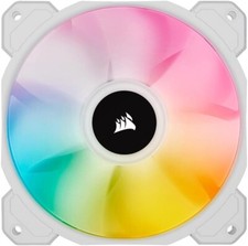 2 Corsair ML120 RGB Pro Performance 120mm White PWM Fan 4 Pin Power 4 Pin RGB picture