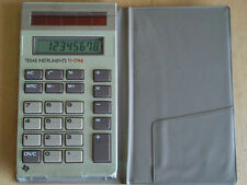 Nice Rare1985 Vintage TI-1746 SOLAR CALCULATOR with Cover TEXAS INSTRUMENTS  picture