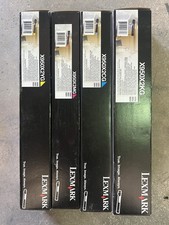 GENUINE SET 4 LEXMARK HI-YLD TONERS X950X2KG X950X2CG X950X2MG X950X2YG X950 NEW picture