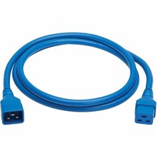 Tripp Lite series Power Extension Cord, C20 to C19 - Heavy-Duty, 6 ft, Blue picture