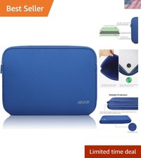Ultra-Slim 17.3-Inch Laptop Sleeve - Dark Blue Neoprene with Quick Access Zipper picture