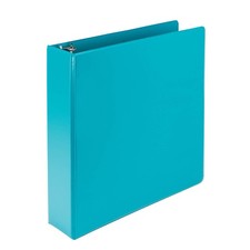 Plant Based 2 Inch Round Ring Binder Eco Friendly Turquoise Samsill 184677 View picture