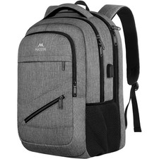 MATEIN 17 Inch Laptop Backpack TSA Approved USB Port Trolley Sleeve Grey picture