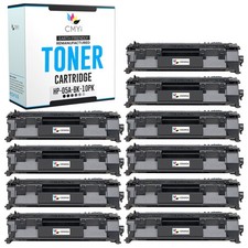 CMYi 10-Pack Replacement 05A Combo Pack Toner Cartridge for HP LaserJet P2055X picture