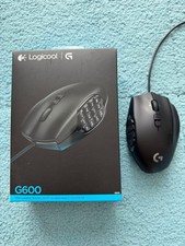 Logitech G600 G600t MMO Gaming Mouse 20 Buttons Wired Black with Original Box picture