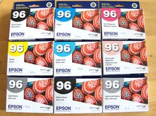 2015/2020 NIB 9 GENUINE Epson 96 T096 ink For R2880 Set T0961-T0964-T0966-T0969 picture