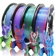 4X 250g Color Pack, Dual Color Filament Coextrusion PLA Filament 1.75mm for 3... picture