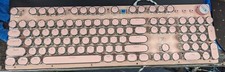 104 Key Mechanical Keyboard Round Steampunk Typewriter Pink - Replacement Keys picture