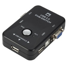 Dual/2-Port USB VGA KVM Switch Box Mouse Keyboard Monitor Sharing Computer PC F picture
