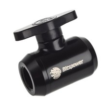Bitspower International Stopcock 2x IG 1/4 Inch Black Handle BP-MVV-MBKBK picture