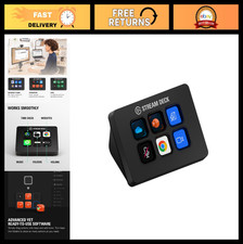 6 Customizable LCD Macro Keys Stream Deck Mini | Zoom, Teams, Office, Adobe Comp picture