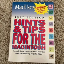 Vintage MacUser Hints and Tips 1992 Edition - Apple Computer Memorabilia picture