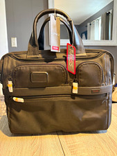 TUMI Alpha 2 T-Pass Expandable Laptop Briefcase Black 15 in Nylon 026145D2 picture