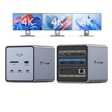 TobenONE 16 in 1 Laptop Docking Station Triple 4K Monitor picture