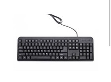 iMicro  Wired USB Keyboard Black KB-US0803 104-Key English picture