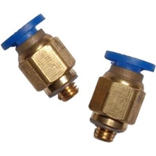 2 Pack 4mm to M5 Quick Connectors For 3D Printer DaVinci XYZ Mini W+ PC4-M5 picture